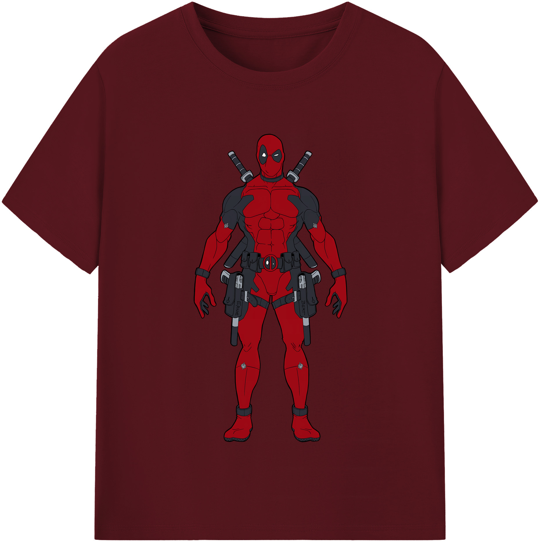（画像用） Deadpool デッドプール 綿100％半袖Tシャツ（フロントプリント）